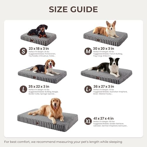 Orthopedic Large Dog Bed，Waterproof Washable Dog Crate 36x27 Grey - Image 6
