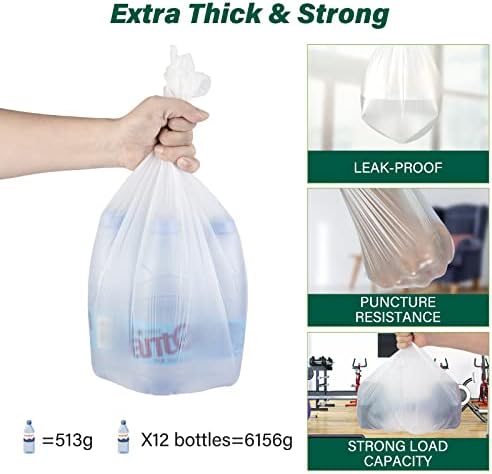 Inwaysin 4-6 Gallon Small Trash Bags Biodegradable 180 Counts, Ultra Thick & - Image 3