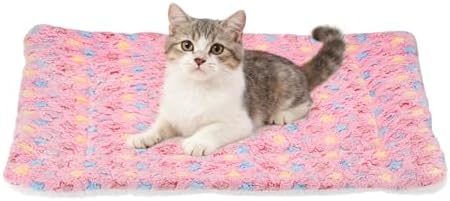 Dog Cat Bed Mat, Soft Coral Fleece Pet Cushion Pad by Unknown