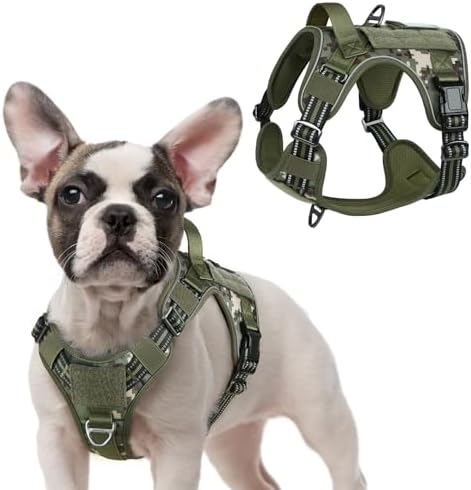 rabbitgoo Tactical Dog Harness for Small, No Pull Military Service Vest by rabbitgoo