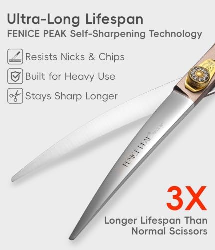 Professional Curved Dog Grooming Scissors 7.5'' Rose Gold 440C Stainless Steel - Image 4