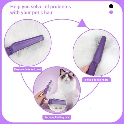 Temapex 3PCS Pet Comb for Grooming Long & Short Haired Cats & Dogs - Image 3