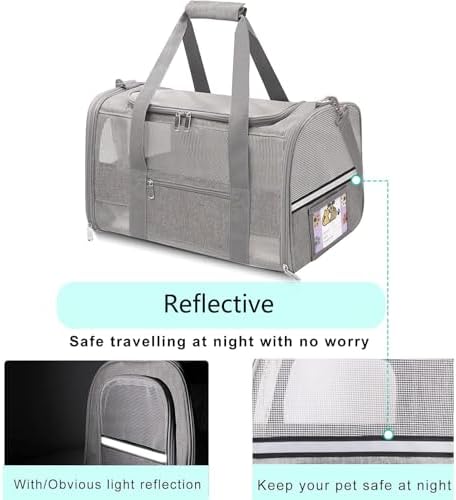 Cat Carrier Pet Carriers Airline Approved - Image 4
