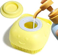 Pet Bath Brush Dog Shampoo Dispenser Dog Bath Brush Scrubber by Woleigiao