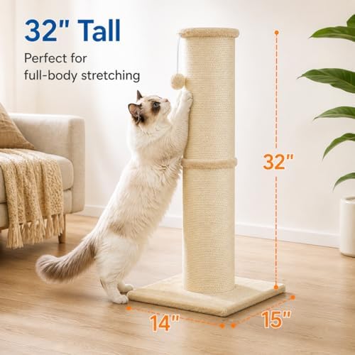 Cat Scratching Post with 5.5 Inch Diameter Sisal Post, 32 Inch - Image 2