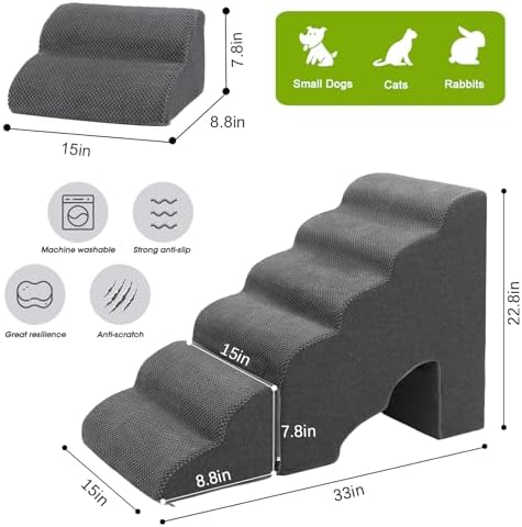 Dog Stairs for Small Dogs for Beds Up to 25" - Image 2