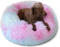 nononfish Calming Donut Beds for Small Dog Washable, 19 Inch Fluffy Round for by nononfish