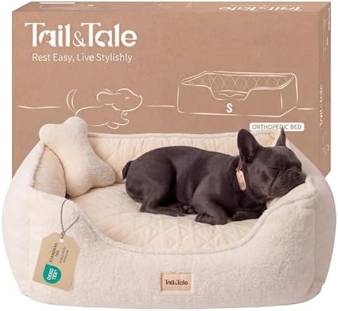 Cooling Orthopedic Dog Bed for Small Dogs, Memory Foam by TailTale