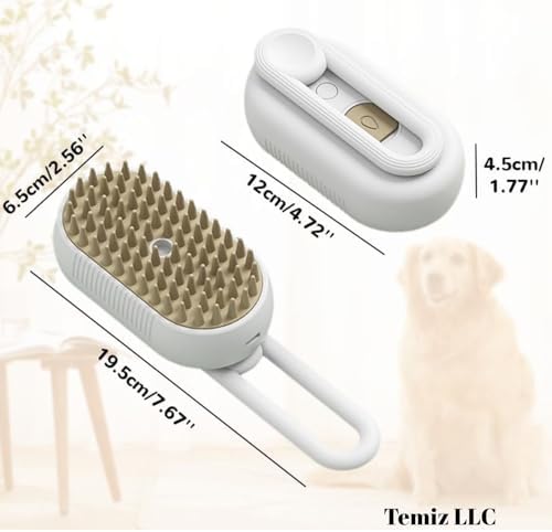 4-in-1 Pet Grooming Brush with Water Spray - Image 6