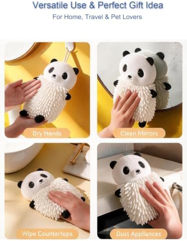 Chenille Hand Towel, Cute Cartoon Shaped Chenille Ball Towel - Image 7
