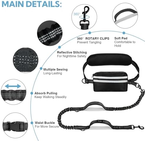 Hands Free Dog Leash for Two Dogs Walking - Image 4