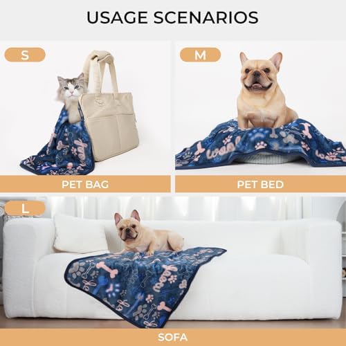 Luciphia 3 Pack Soft Fleece Dog Blankets - Image 2