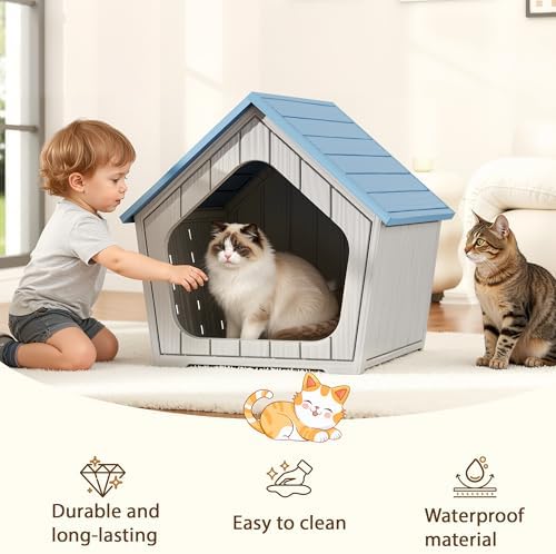 Cat Litter Box Enclosure, Hidden Covered Litter Box Furniture - Image 4