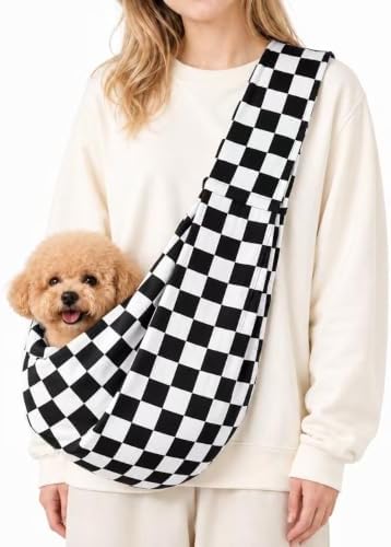 Dog Sling Carrier for Small Dogs and Cats 5–16 lbs, Puppy Carrier Sling by AXEARTE