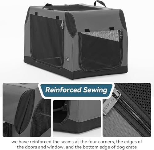 PETSFIT Collapsible Dog Crate, Portable Dog Crate - Image 4