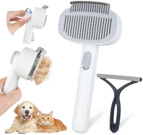 2-IN-1 Pet Self-Deshedding and Grooming Brush by Unknown