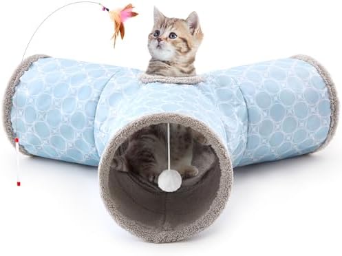 Tempcore Cat Tunnel, 3-Way Collapsible Toy by Tempcore
