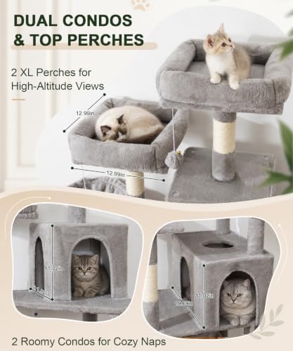 AMHANCIBLE Cat Tree Tower, 70 Inch Heavy Duty Cat Tree - Image 4