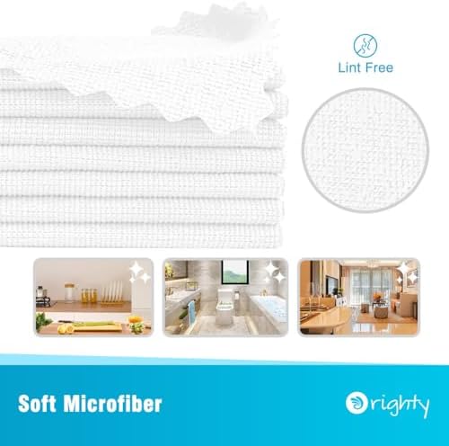 Orighty Microfiber Cleaning Cloth Bulk, 150 Pack Shop Towels 12x12in - Image 2