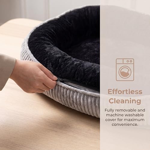 Calming Dog Bed for Medium to Large Dogs, Orthopedic Washable Plush Pet Bed - Image 6