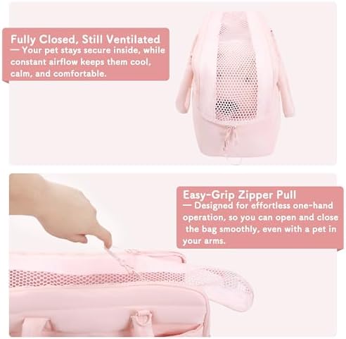 Dog Purse Carrier for Small Dog Cat up to 13lbs, Lightweight Pet Carrier - Image 5