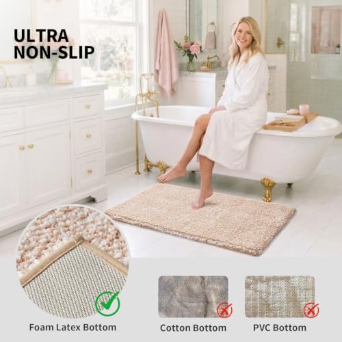 ILANGO Toilet Rugs U Shaped 22" × 24", Soft Absorbent Microfiber Bath Rugs - Image 6