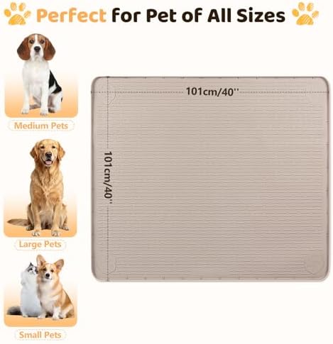 Silicone Dog Bed Mat 40"x 40" Crate Mat - Image 4