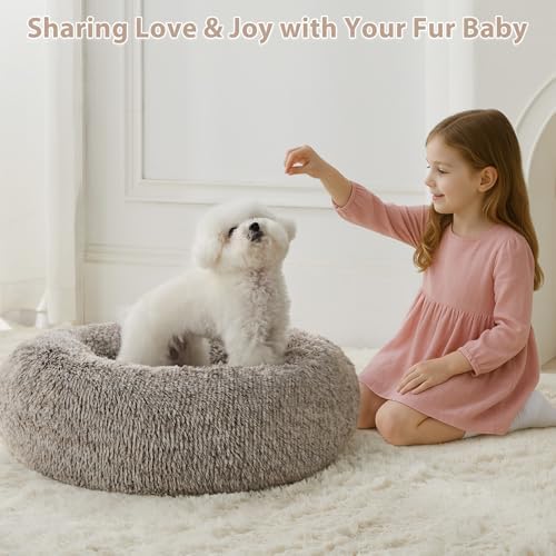 WNPETHOME Small Round Calming Dog Bed Cat Bed - Image 5