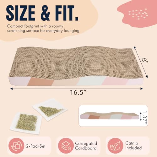 SIDAZON Cat Scratch Pad Cardboard cat scratchers - Image 2