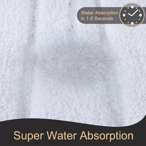 AROGAN Luxury Bathroom Rugs 24x17 Inch，Thick Soft Bath Rug Non Slip - Image 6