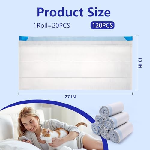 120 Count Cat Litter Box Bags for NeakasaM1 and Petpivot Autoscooper 11/12 - Image 2