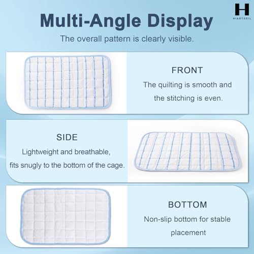 4 Pack Small Animal Cooling Mats, 17 x 11.6 Inch Washable Rabbit & Guinea Pig - Image 4