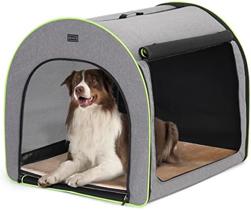 PETSFIT Collapsible Dog Crate, Travel Dog Crate by Petsfit