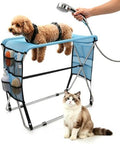 Dog Grooming Hammock with Stand by Unknown