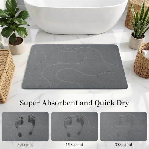 THMINS Extra Large Stone Bath Mat - Image 5