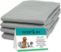 Washable Reusable Puppy, Dog and Cat Pee Pads, Leak-Proof by rocket+%26+rex