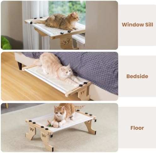 Woochpet Wooden Cat Window Perch - Image 4