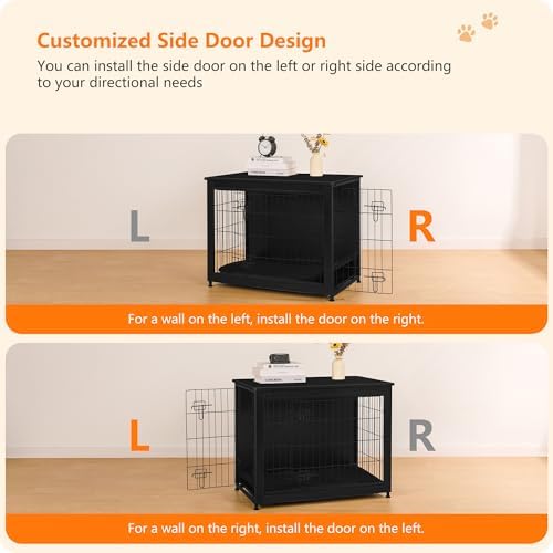DWANTON 32.5" Dog Crate Furniture - Image 4