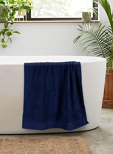 GLAMBURG 100% Cotton 2 Pack Oversized Bath Towel Set 28x55 Inches, Ultra Soft - Image 5