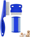 3 Pack Dog Grooming Comb, Flea Lice Pet Combs, Stainless Steel Cat Combs by Brillirare