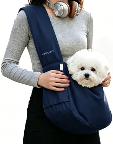 ONECUTE Dog Sling Carrier 15 lbs, Small Dog Carrier Sling by ONECUTE