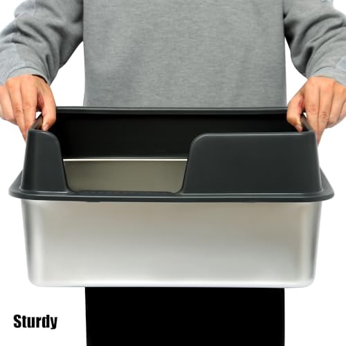 Kichwit Stainless Steel Cat Litter Box - Image 3