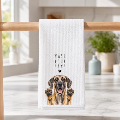 Dane Kitchen Towel, Hand Towel, Great Dane Gifts - Image 3