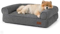FUKUMARU Dog Couch Bed, Corduroy Cozy Cat Bed, Waterproof, Washable Cover by FUKUMARU