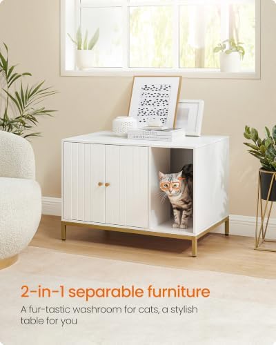 Feandrea Cat Litter Box Enclosure, - Image 2