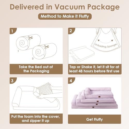 EHEYCIGA Orthopedic Dog Bed Medium Size, Memory Foam Dog Bed - Image 6