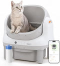 ABRCT Open Top L1 Self Cleaning Litter Box, Electronic Hands-Free, Smart Robot by ABRCT