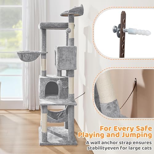 Yaheetech 73in Cat Stand, Large Cat Tree - Image 5