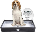 MEEXPAWS Dog Pee Pad Holder, Foldable Puppy Litter Box Indoor Potty Tray by PETPRODUCTS
