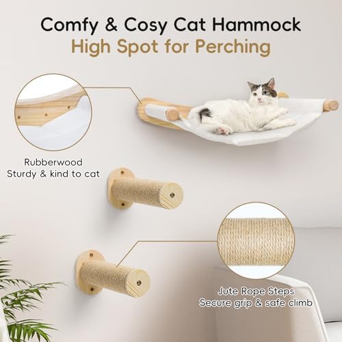 Cat Wall Hammock, Cats Climbing Shelves - Image 2